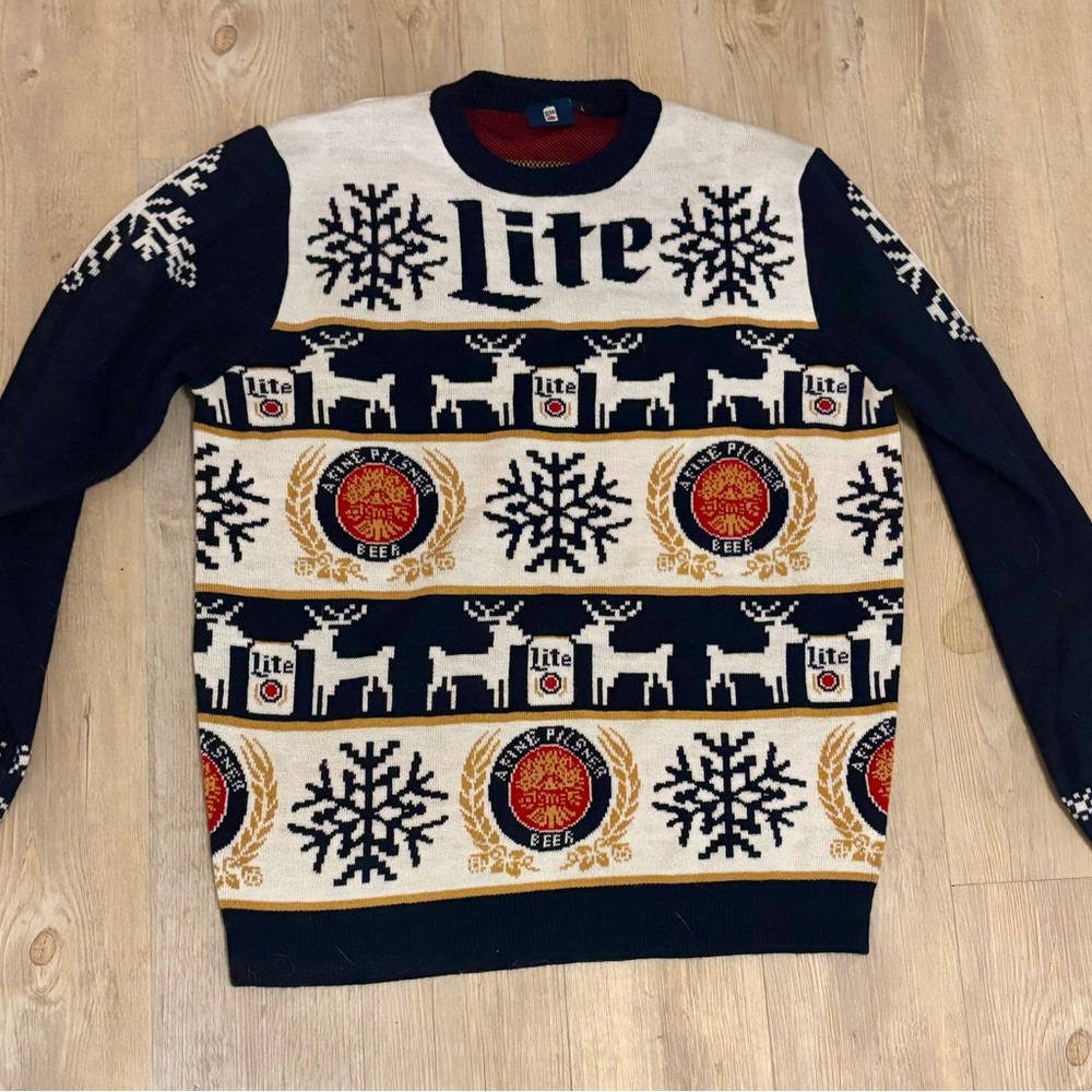 Men's Miller Lite Christmas Sweater